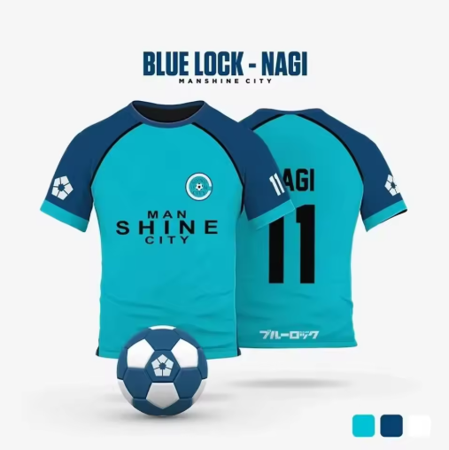 Blue Lock Jersey - Manshine City Home Kit, Nagi