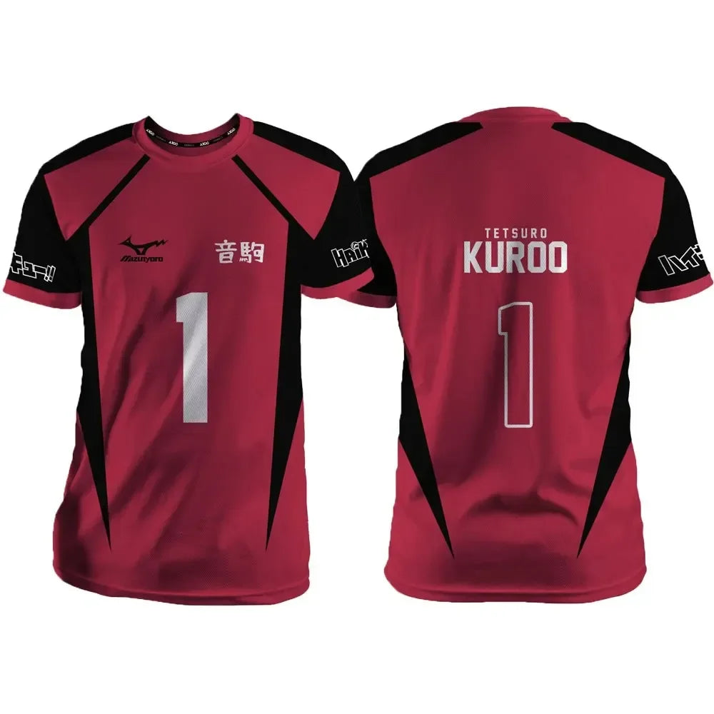 Haikyuu Jersey - Nekoma Home Kit, Kuroo