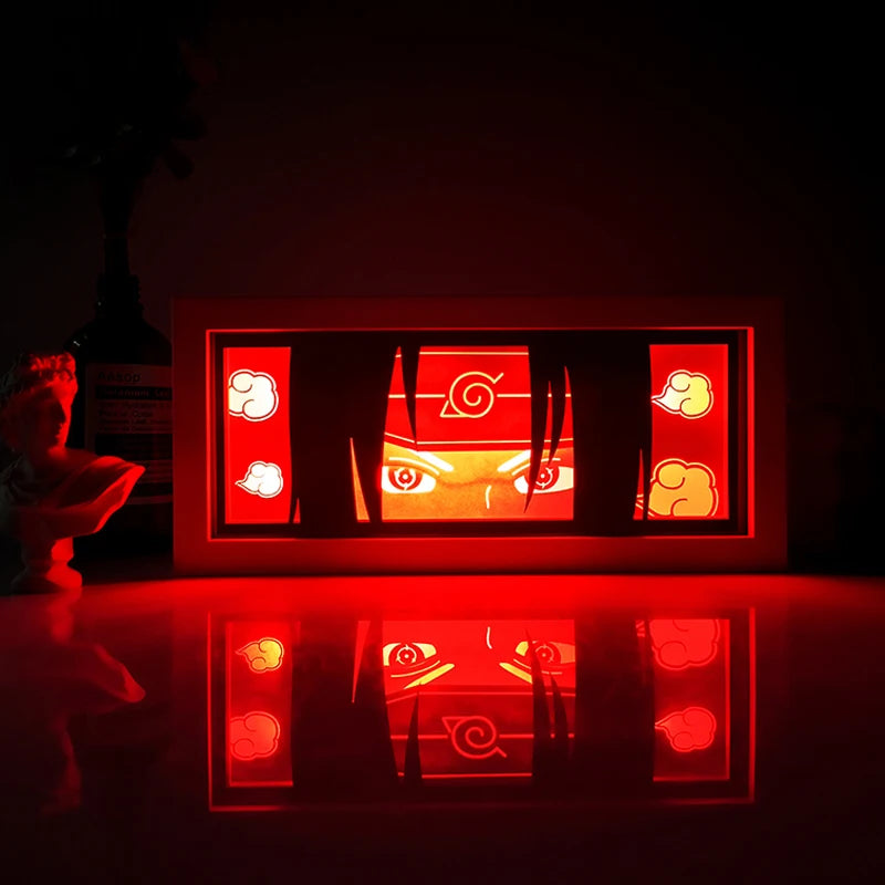 Lampe LED Naruto - Itachi | Lightbox Manga Déco Chambre