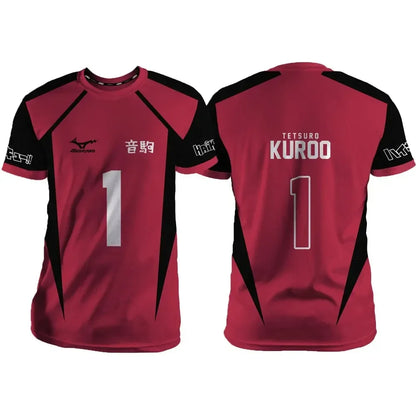 Haikyuu Jersey - Nekoma Home Kit, Kuroo
