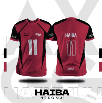 Maillot Haikyuu - Kit Domicile Nekoma, Haiba