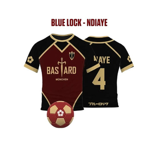 Blue Lock Jersey - Bastard Munchen Home Kit, Ndiaye